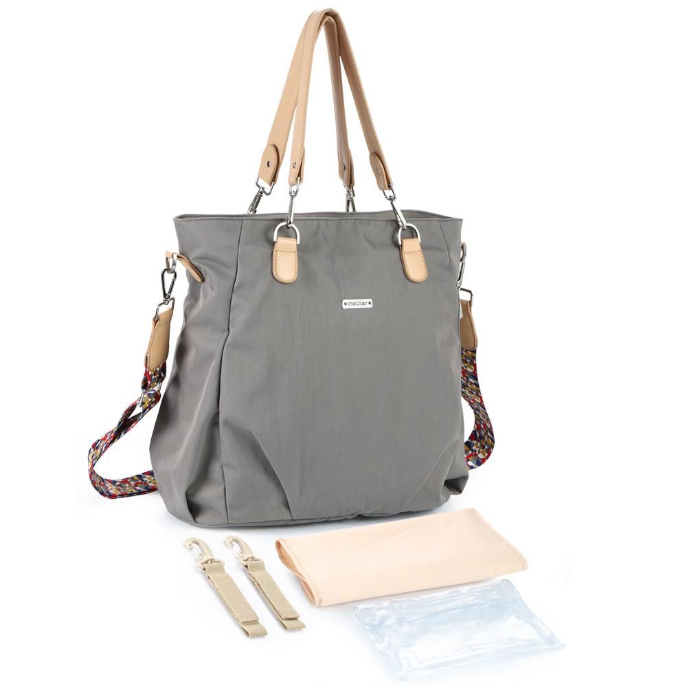 Insular 10084 Multi-functional Diaper Bag Water-proof Nylon Baby Backpack with 9 Independent Pockets & Internal Compartment Design Lightweight And Portable