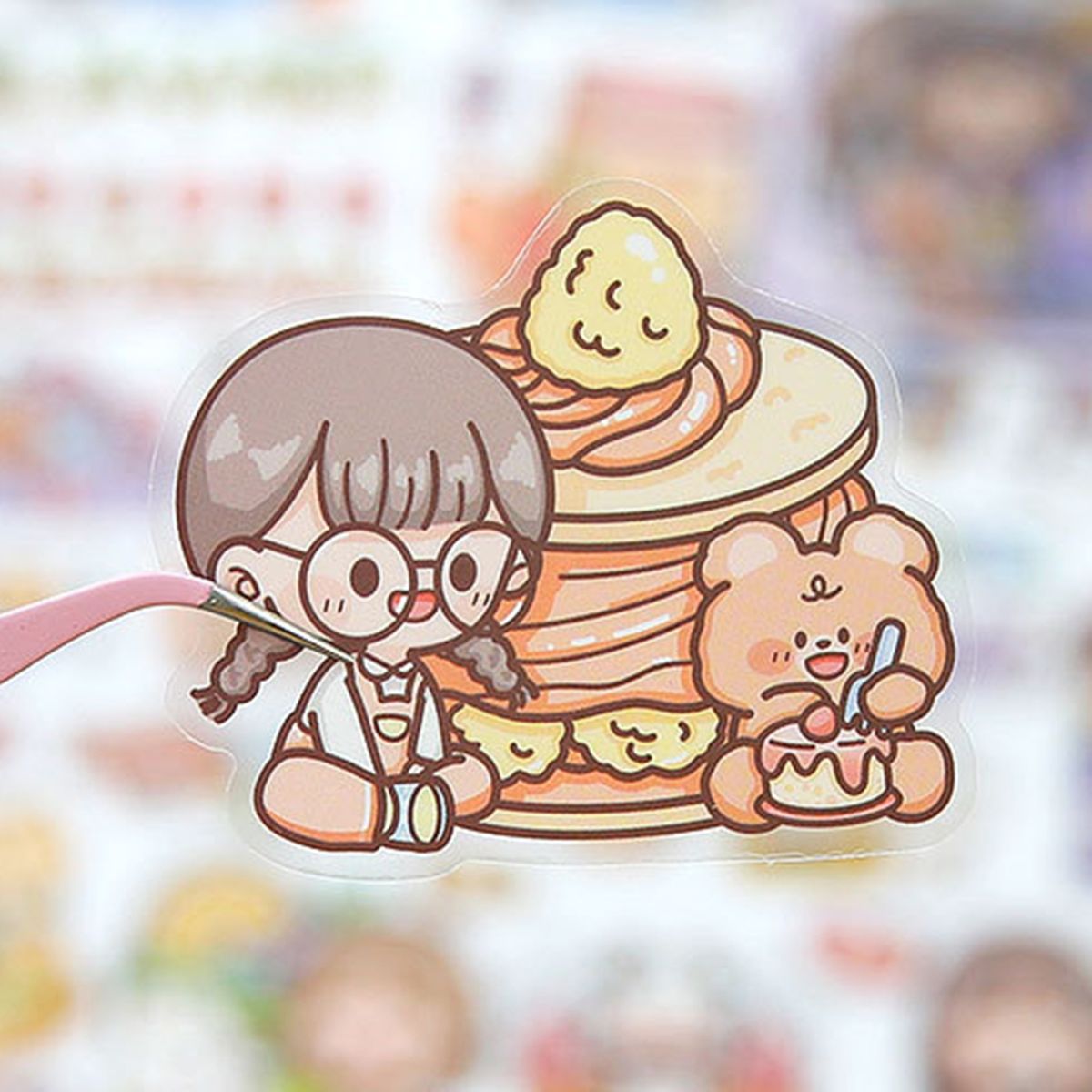 40Pcs Laptop Stickers Cartoon Decal Hand Account Journal C