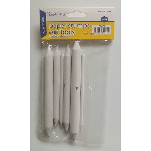 Paper Stumps Art Tools. Set Of 6