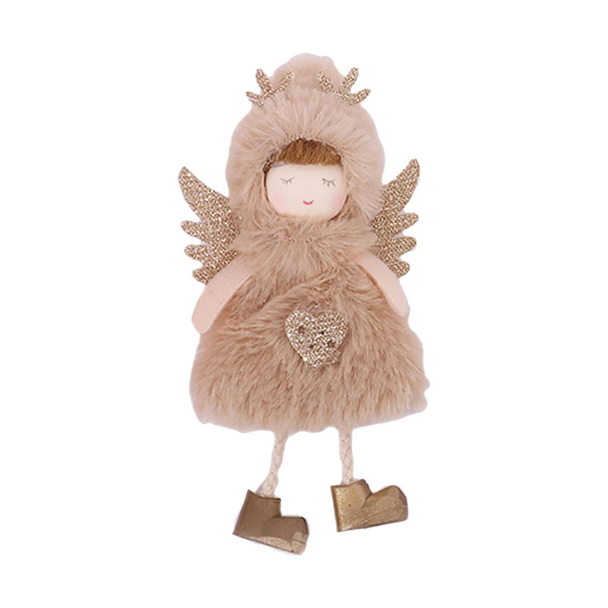 Angel with Wings Pendants Ornament Christmas Tree Hanging Sign Merry Christmas Xmas Tree Hanging Decorations DIY Xmas Party Ornaments