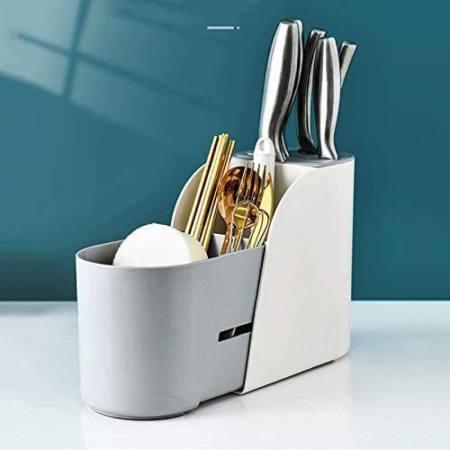 Kitchen Draining Water Spoon And Knive Storage Rack
