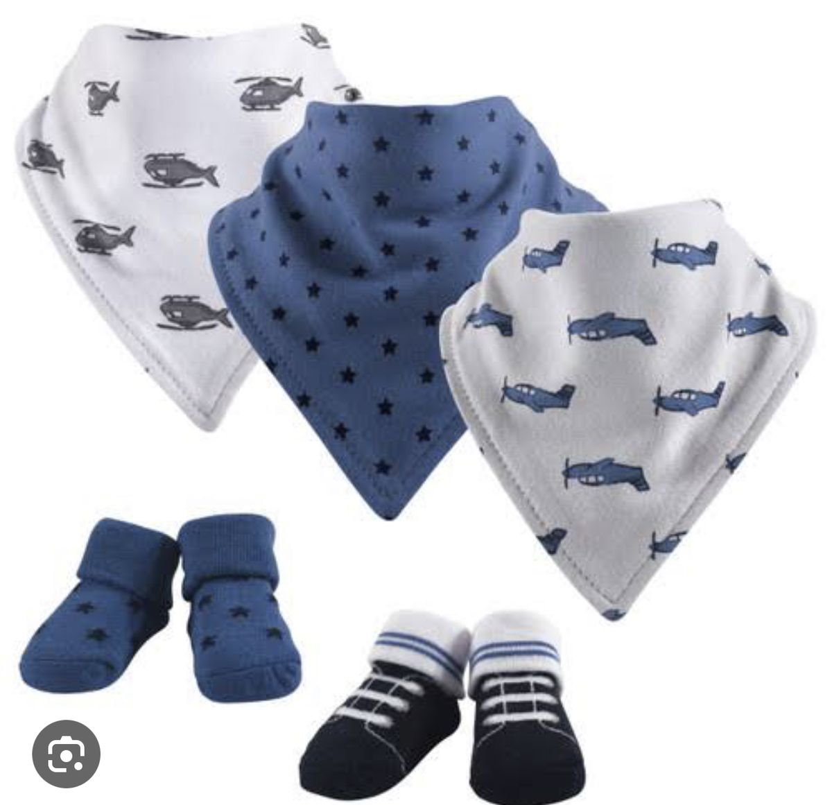 5Pc Socks And Bibs Set