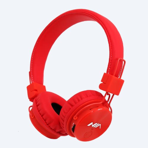 Super Bass Bluetooth Wireless Headset-Red