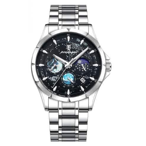 Poedegar Wristwatch For Men - Silver