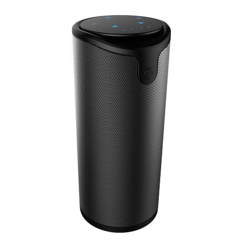 S8 Portable Cylindrical Wireless Bluetooth Speaker With Sling Cover - Black