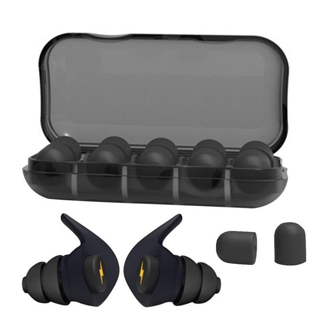 Multi-layer Soft Sponge Ear Plugs Sound Insulation Ear Prote Tion Earplug-black