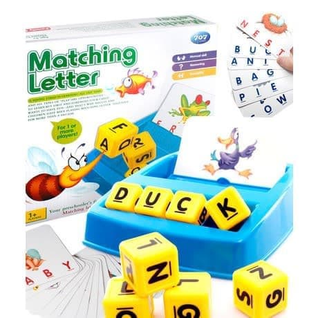 Matching Letter Game Educational Spelling Puzzle Game Of 3 And 4 Letter Words