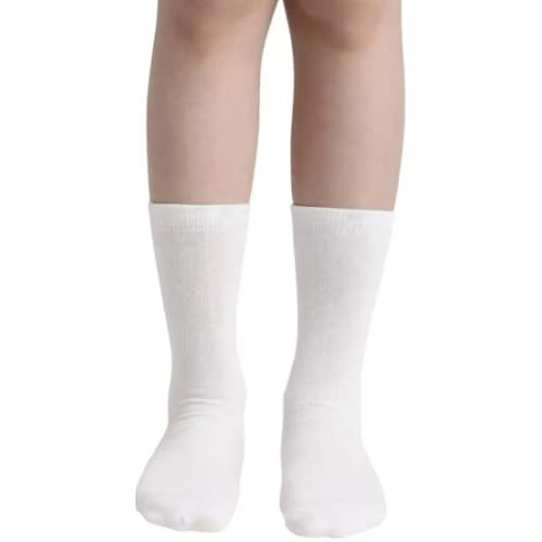 Unisex School Socks 4 Pairs -white