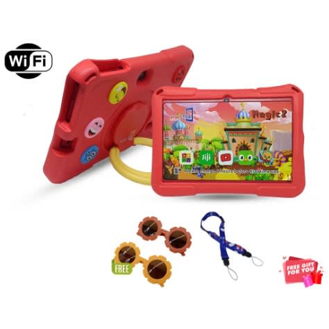 MAGIC 2 Android Kids Tablet - 7" - 128GB ROM - 4GB RAM - WiFi Only - Quad Core - 3000mAh - Red