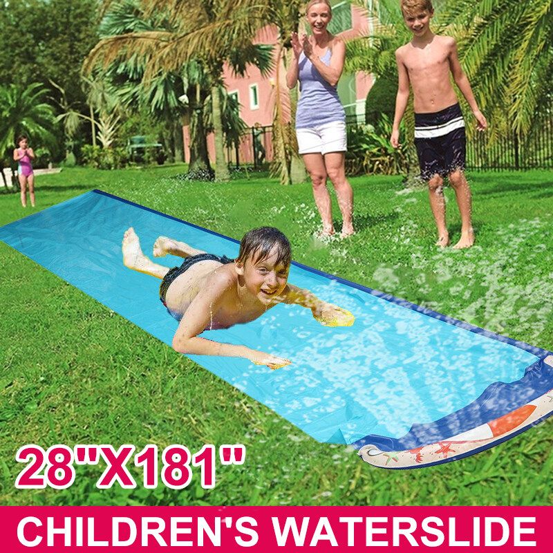 Children's Waterslide Summer Water Play Outdoor Spray Surfboard Mat Water Slide
