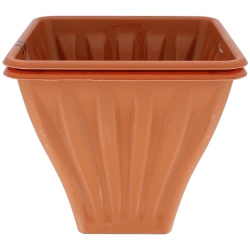 Square Terracotta Planter -Medium- 2Pieces