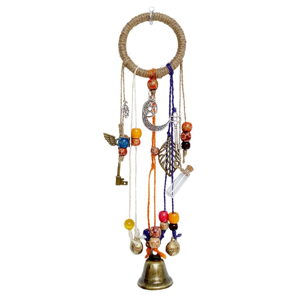 Wall Hanging Witch Bell Wind Chime Rope Twine Star Art For Door Handle