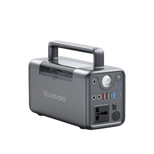 Portable Solar Generator Power Station - 80,000mAh - 300W - Black