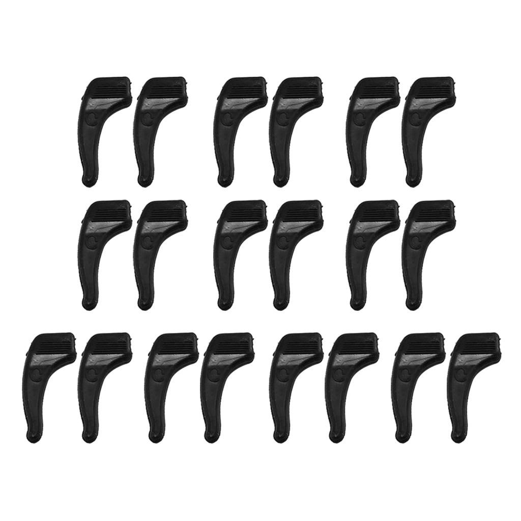10 Pcs Anti-Slip Glasses Ear Hooks Tip Grip Spectacles  Black F