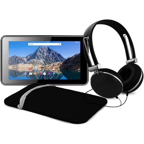 Ematic 7" Tablet - 1GB RAM - 16GB ROM - 3200mAh With Folio Case And Headphone - Black