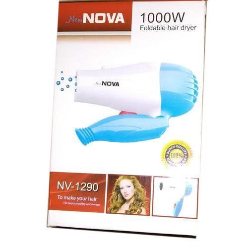 Foldable Hair Dryer - 1000W- Blue