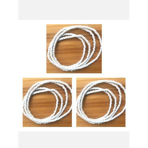 White Good Luck Waist Beads