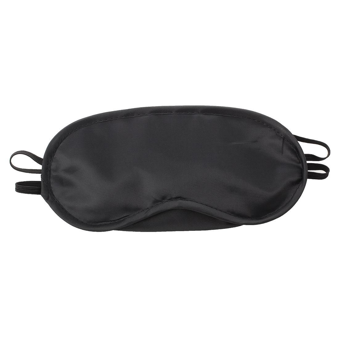 sleep mask Eye Mask Blindfold Travel Black Nylon 18.5x9cm Fashion