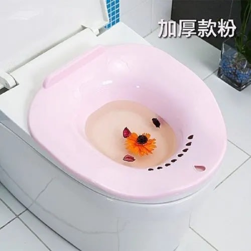 Sitz Bath Bowl For Posparium Treatment Pink