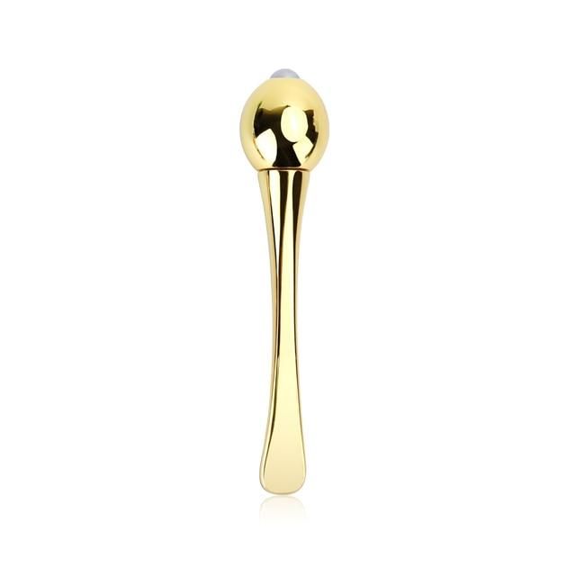 Eye Cream Applicator Cosmetic Spatulas Anti Wrinkle Eye Roller Massage Stick Facial Mask Spoon Gold Alloy Metal Skin Care Tools