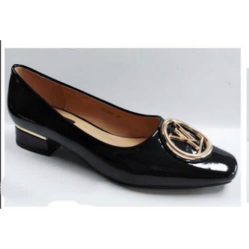 Patent Leather Ladies Low Heeled Office Shoe