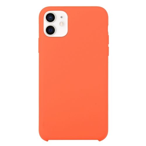 For IPhone 14 Solid Silicone Phone Case(Orange)