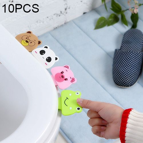 10 PCS Cute Cartoon Toilet Lid Device