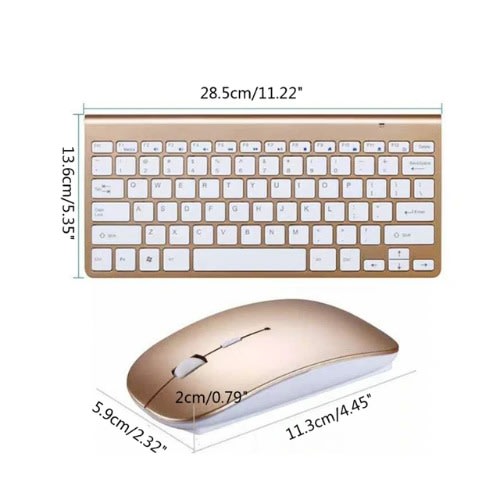 Multimedia Wireless Keyboard And Mouse Combo -24ghz