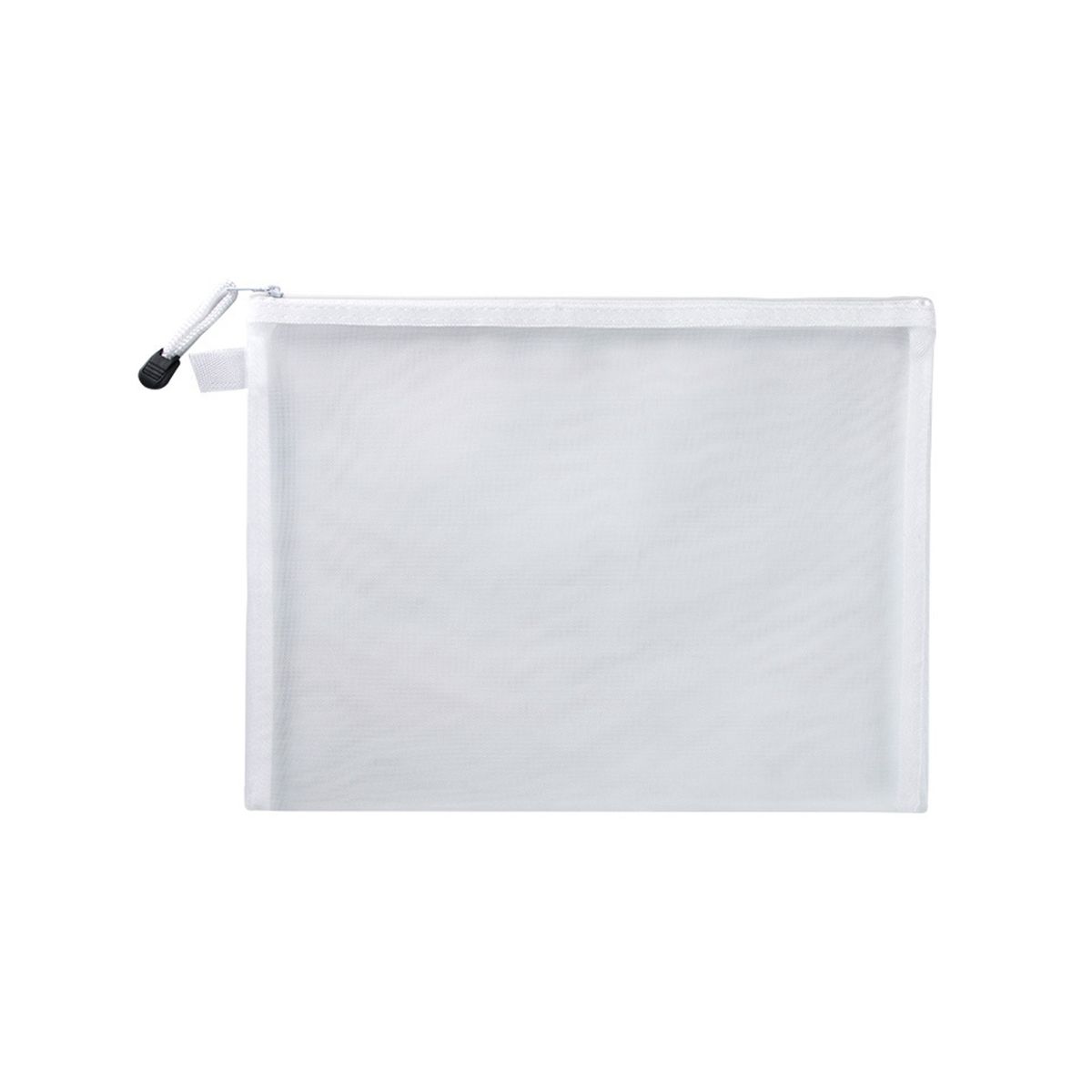 5Pcs Mesh Zipper Pouch Clear Document Bag Book File Folders