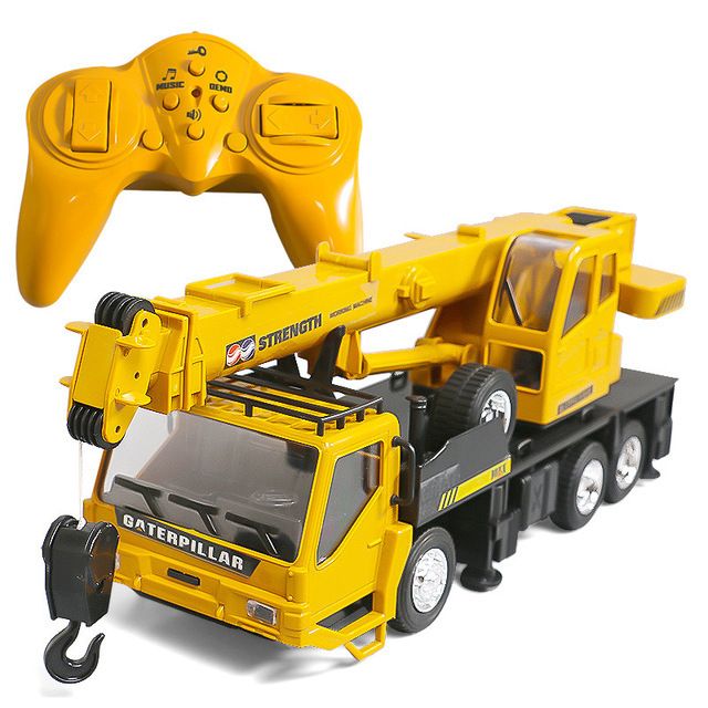 Remote Control Toys For Kids Lift Construction Engineering Simulate Crane Model