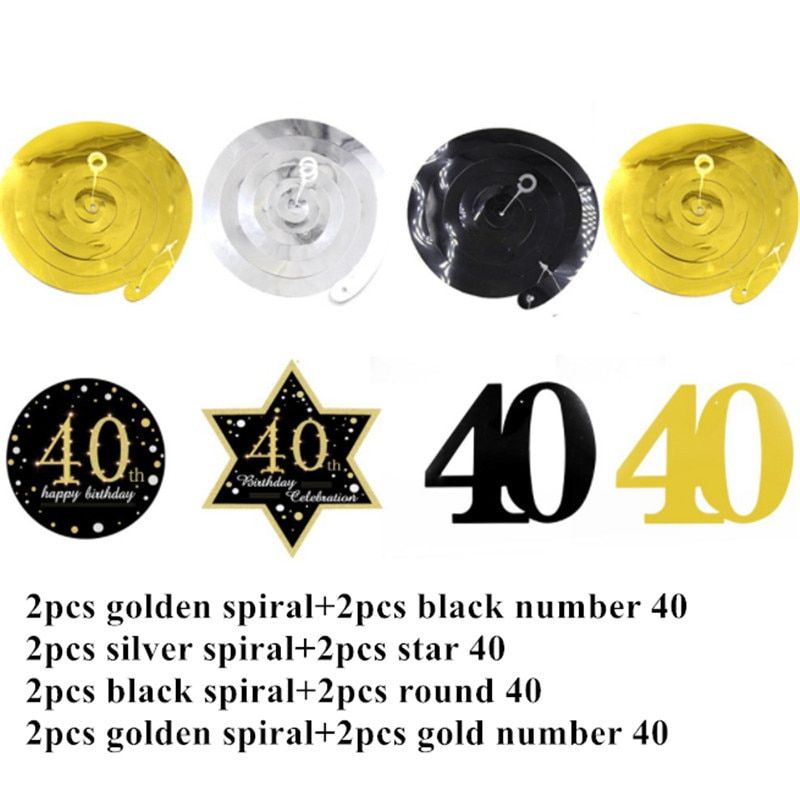 16/18/20/30/40/50 Happy Birthday Party Shoulder Strap Crown Set Rose Gold Letters Party Decoration 18 Years Old Shower Gift 40 Ral Flower