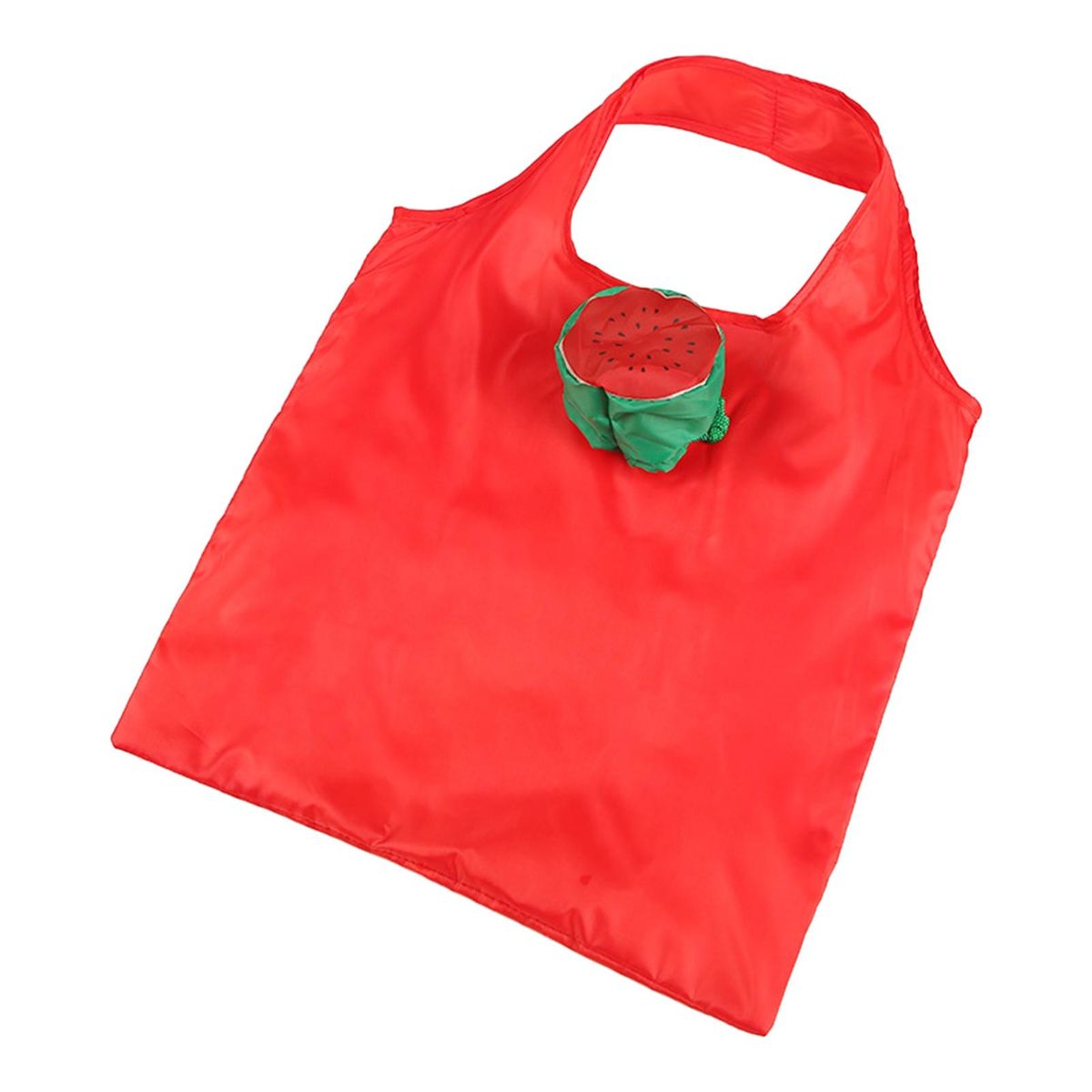 Shopping Bag Large Foldable Grocery Tote Bag Red