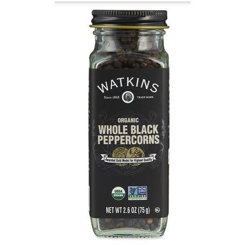 Organic Whole Black Peppercorns 2.6oz 75g