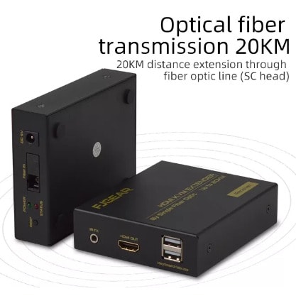 Hdmi Extender 20km Over Fiber Optic