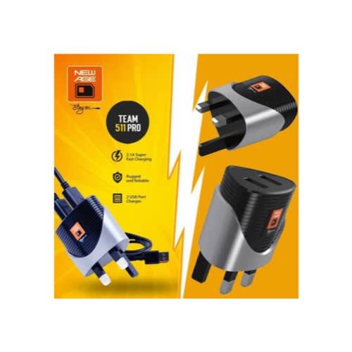 Dual USB Port 2.1a Wall Phone Charger - 511 Pro