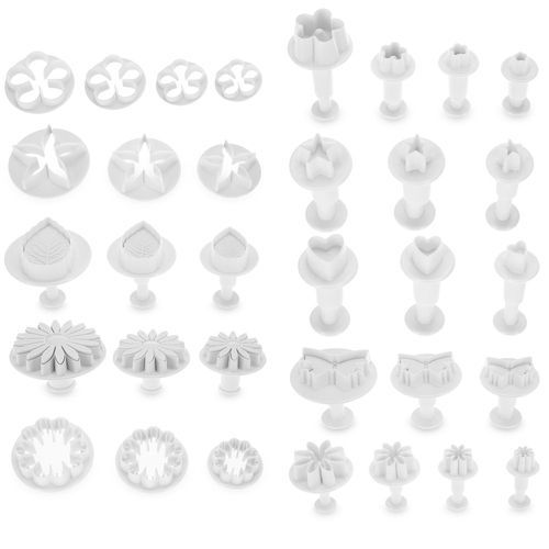 33pcs Fondant Cake Cutter Mold Icing Decorating Tools