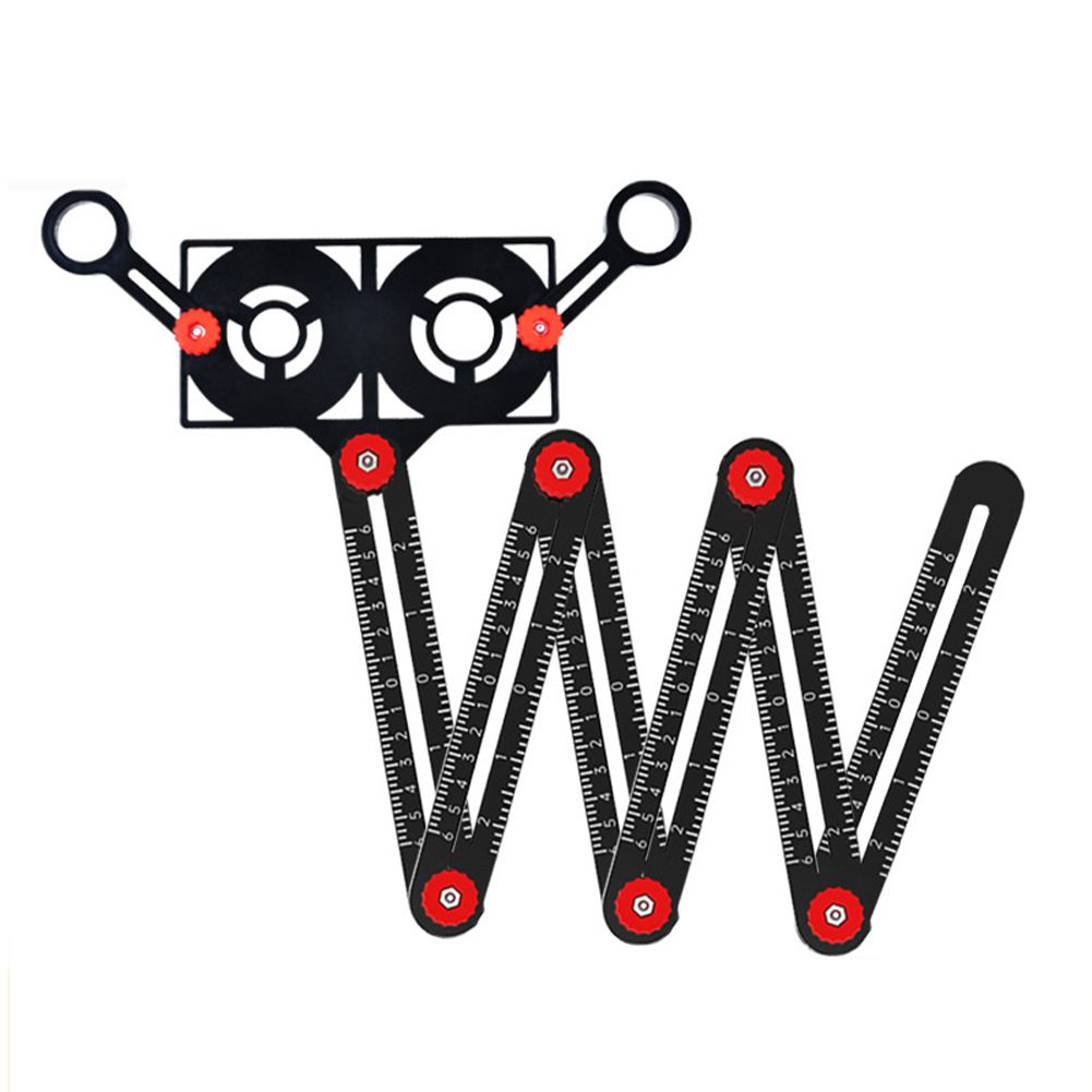 12/9/6 Fold Aluminium Alloy Tile Hole Locator Multi