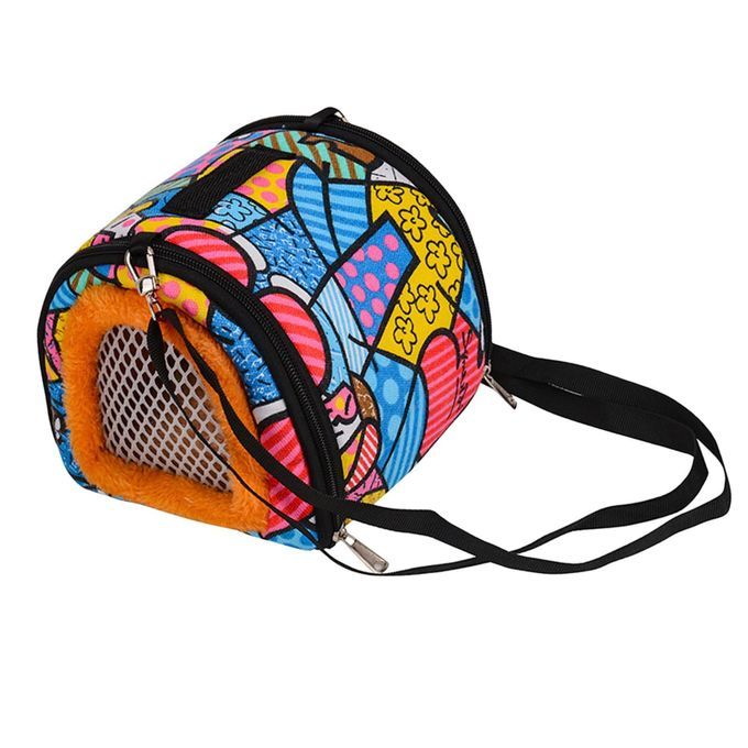 Pet Carrier Bag For Small Hamster, Chinchilla, Warm Travel Cartoon