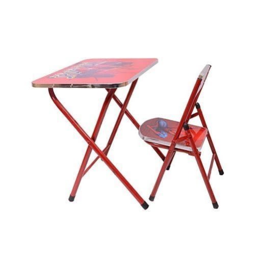 Kid's Children Cartoon Character Education Learning Study & Feeding Table And Chair