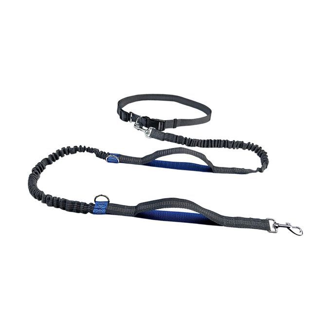 Hands Free Dog Running Leash Elastic Bungees Retractable Rope For Blue