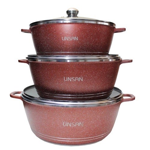 Die-cast Aluminum Non-stick Cookware Set - 6 Pcs