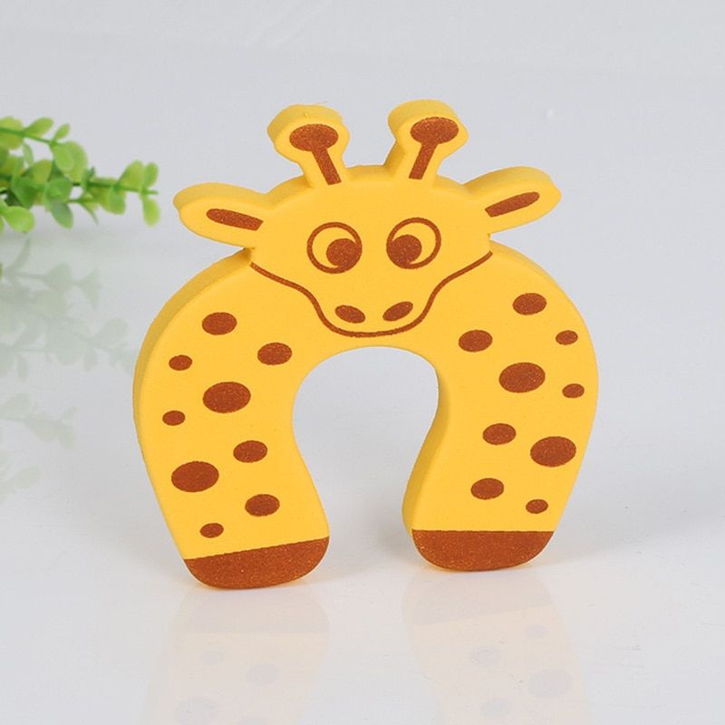 1Pc Baby Safe Door Stopper Cute Animal Cabinet Locks Door Clip Kids Finger Protector Soft Foam Door Stopper