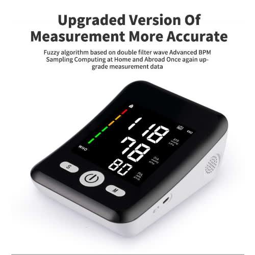 Rechargeable Automatic Upper Arm Blood Pressure Monitor