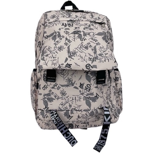 Big Kids Backpack With Front Pocket Flap - Brown