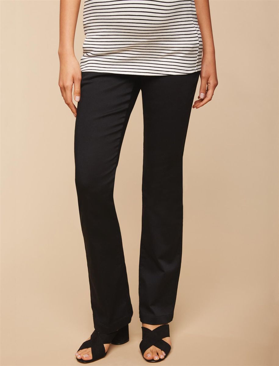 The Bella Secret Fit Belly Bootcut (Petite) Pant -Black
