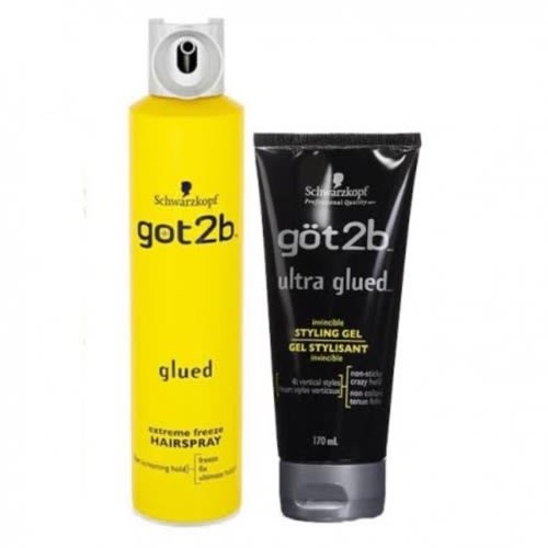 Got2b Glued Blasting Freeze Spray + Invincible Styling Gel -170g & 340g