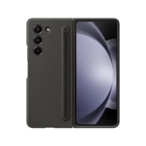 Silicone Defender Case With Glass Protector And Stylus Pen For Samsung Z Fold 4 - Black