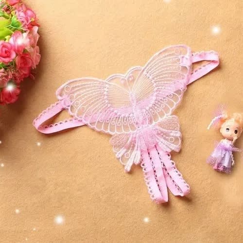 Butterfly Shape G String - Pink