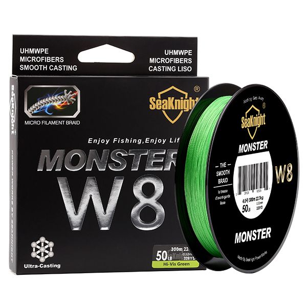 MS Series W8 300M Braided Fishing Line 8 Weave 20-100LB PE Strong Multifilament Wide