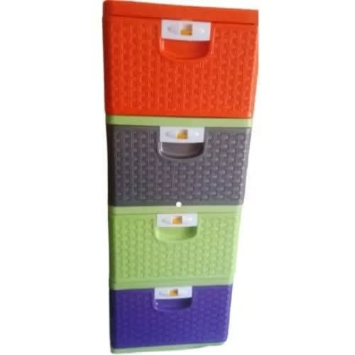 Baby Boom 4-tier Plastic Storage Cabinet